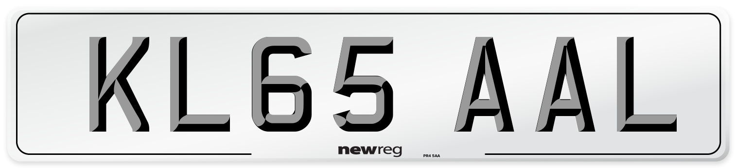 KL65 AAL Number Plate from New Reg